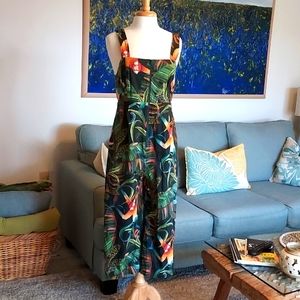 Tropical printed Romper